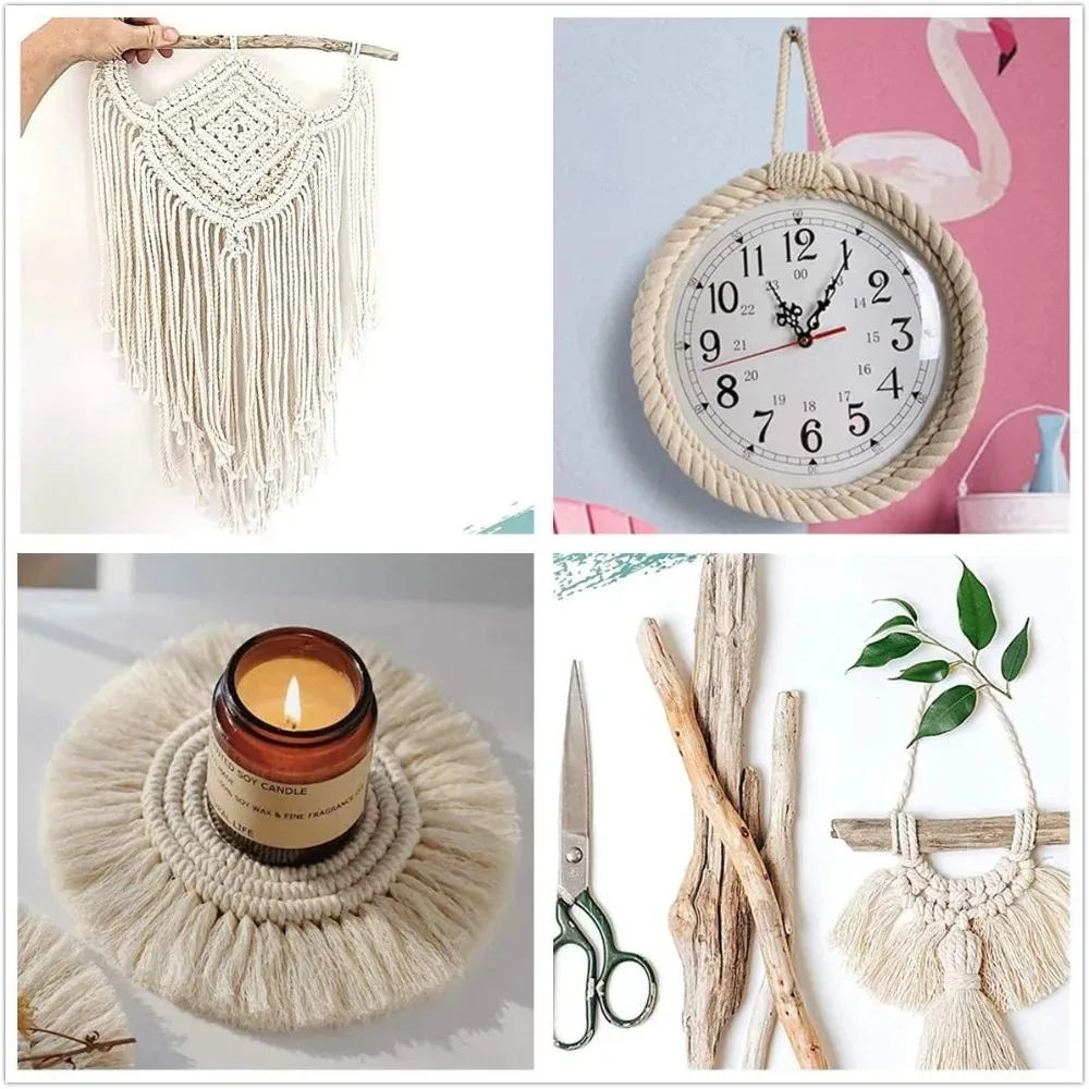 أخبار 3 ستراند 5 6 7 8 9 10 12 13 15 18 20 25 مللي متر مكرامية حبل القطن الطبيعي حبل مضفر Crafts بها بنفسك الحرف جميع الأغراض الغسيل 2025