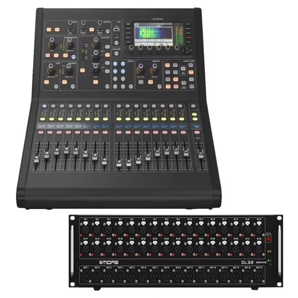 

Лучший поставщик Midas M32R Live Цифровой студийный микшер с 40 входами + сценический блок DL32 с микрофонными предусилителями