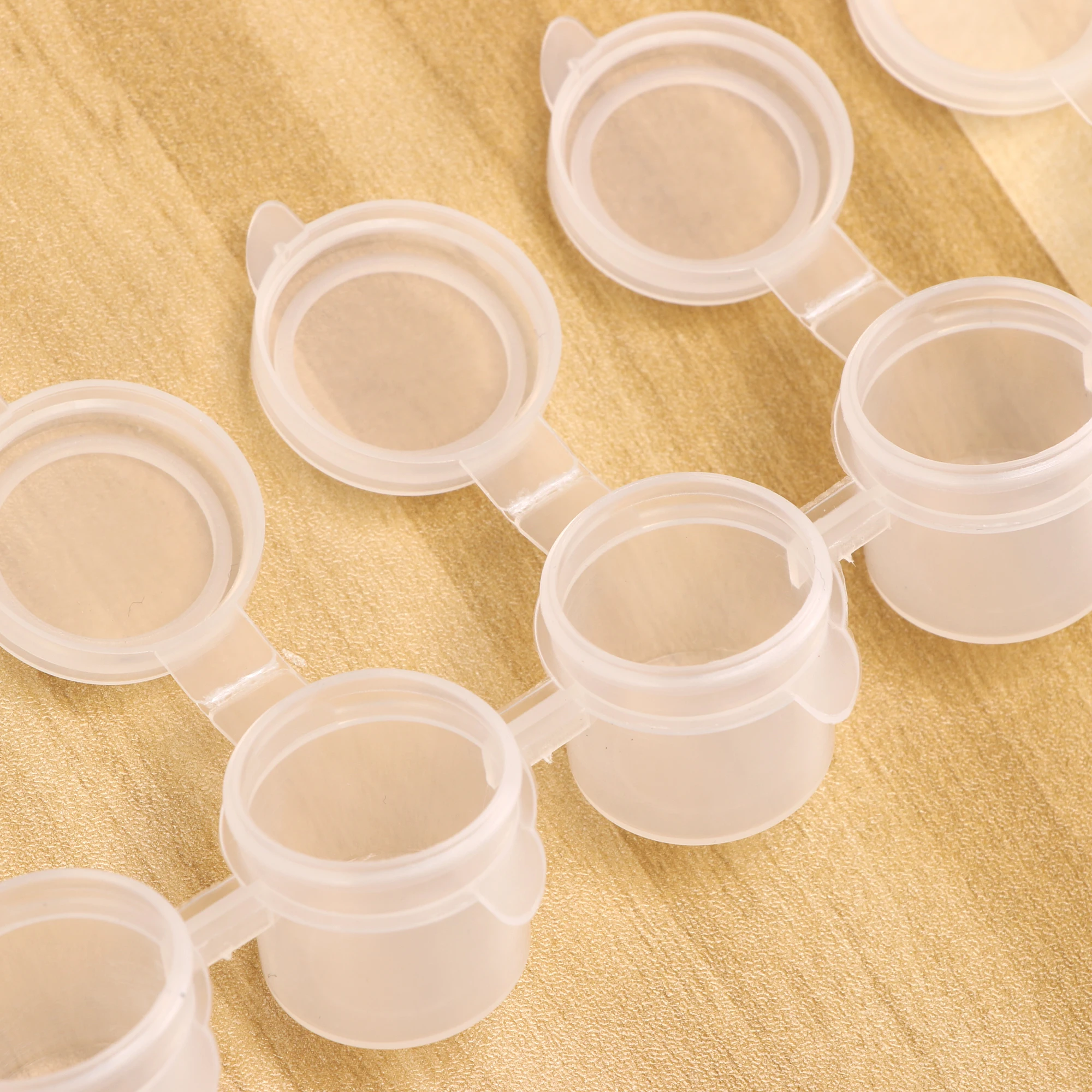 10 Streifen 60 Fächer Leere Mini-Farbbecher-Box Kunststoff-Pigment-Aufbewahrungsbehälter Kunsthandwerk Zeichenzubehör für DIY & Malerei – Detail 9