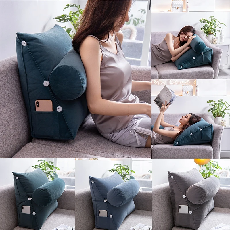 

Body Pillow Bed Backrest Pillow Big Back Support Bedside Chair Lumbar Cushion Lounger Reading for Tatami Pregnancy Pillow 틈새쿠션