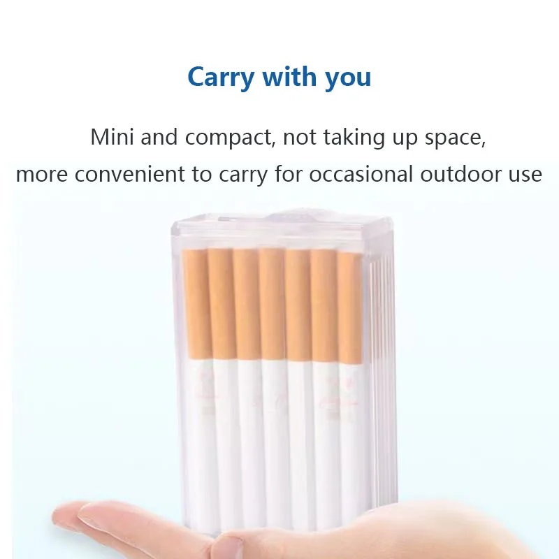20-Slot Universal Cigarette Case l Fits 6.5/7.5/8.0mm Hand Rolled & Regular | Large Capacity Flip-Top Box with Thick Shell view 3