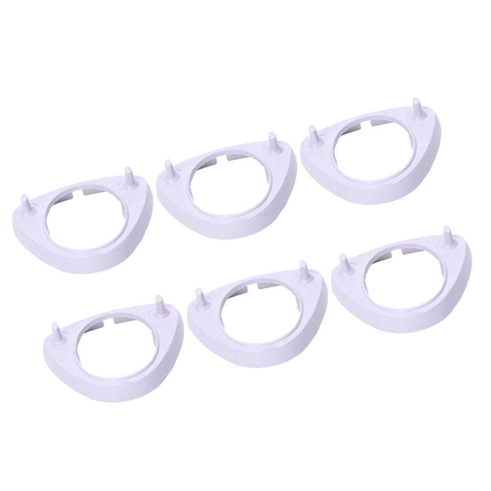 

6 Pcs Plastic Stand Holder Toothbrush Heads Holder Base Mount Stand Compatible for Oral-B D12 D20 D16 D10 (White)