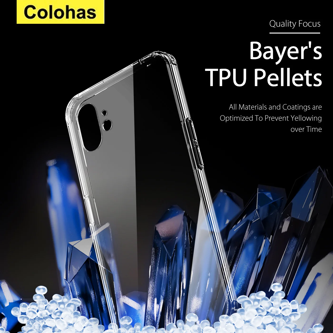 Funda protectora Air-bag para teléfono móvil, carcasa trasera de TPU suave, transparente, parachoques, 1, 1, 6,55