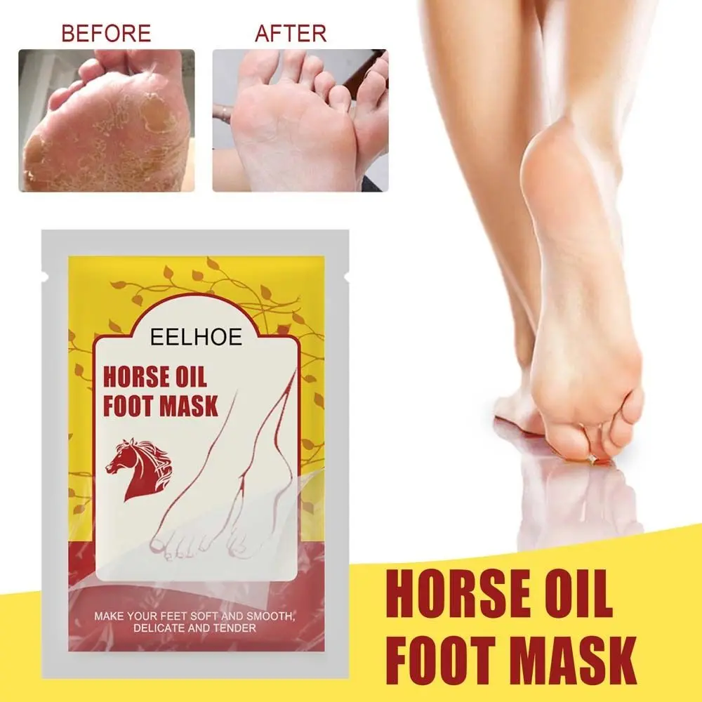 

Foot Care Tool Horse Oil Foot Mask Feet Moisturizing Dead Skin Remover Horse Oil Feet Mask Socks Anti Crack Foot Feet Skin Care