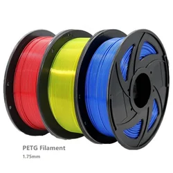 3D Printer PETG Filament 1.75mm Sublimation Filament Plastic Green Black Red 3D Printing Filament Silver Material