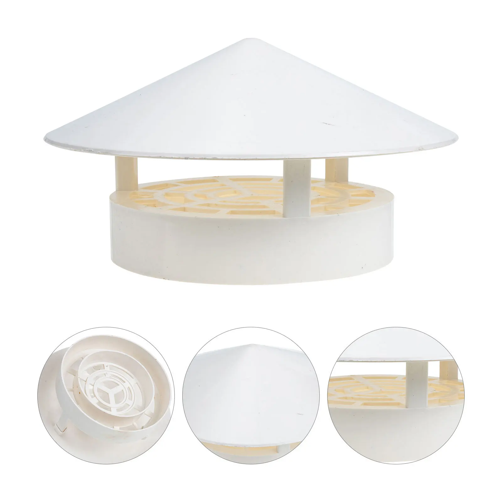 

Непромокаемая крышка для дымохода для быстрого дренажа, водонепроницаемая крышка вентиляционного отверстия на крыше, прочная защита для дымовой воронки на открытом воздухе