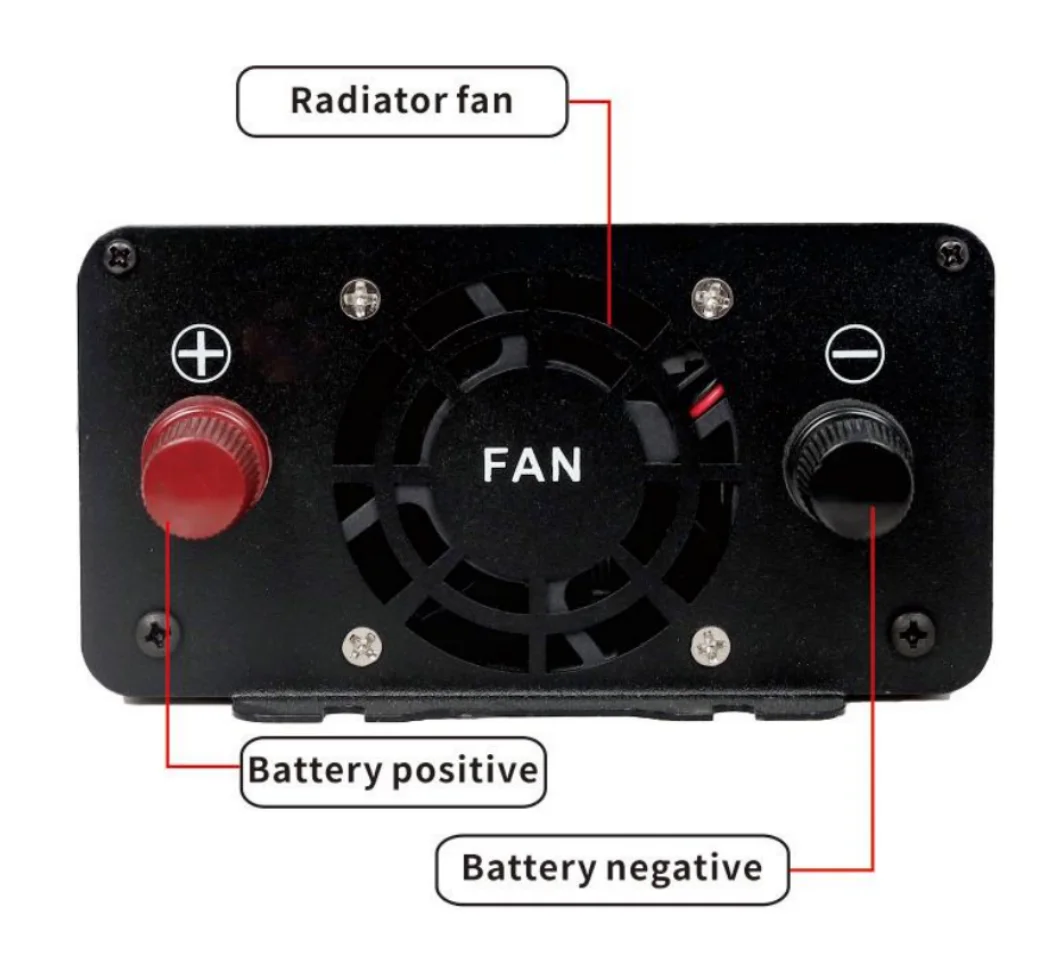 Imagem -05 - Inversor de Onda Senoidal Pura para Carro Conversor de Tensão de Energia Portátil Inversor Solar 12v 220v 24v 110v 120v 2000w 3000w 1000w dc para ac