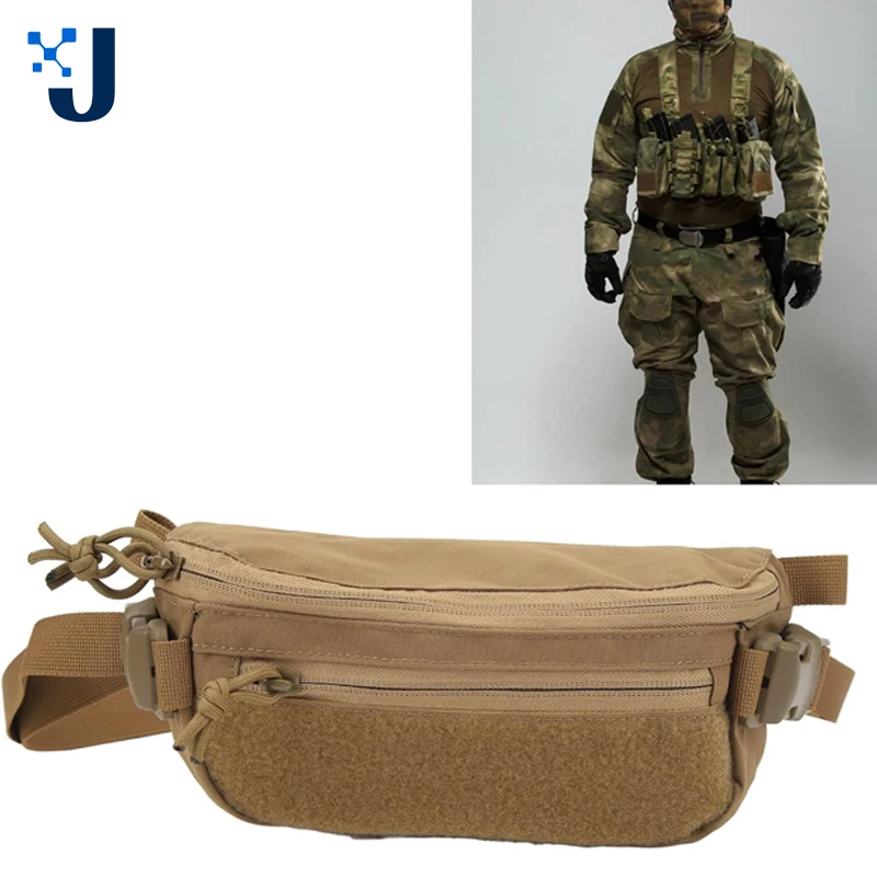 

Hunting Bag Tactical Hanger Shoulder Pouch Compact Quick Release Integrates Vest Plate Carrier Airsoft Abdominal Dangler Pack