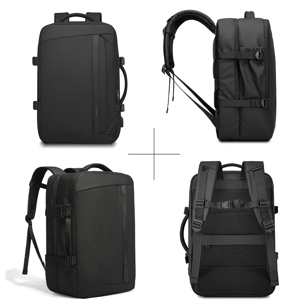 BANGE New Multifunctional USB Recharging Travel Backpack Men Business Waterproof School Bag Large Capacity 15.6 Laptop Backpacks