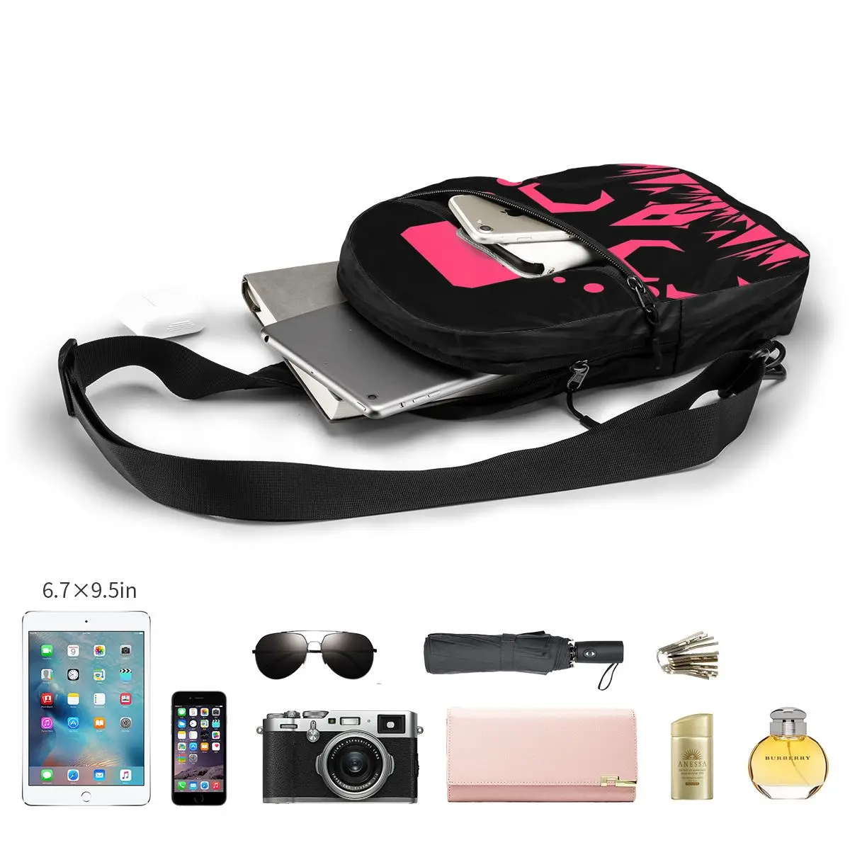 Just Shapes And Beats Blixer Chest Bag Men Sling Crossbody Backpack Chest Bag Travel Hiking Daypack Shoulder Bag