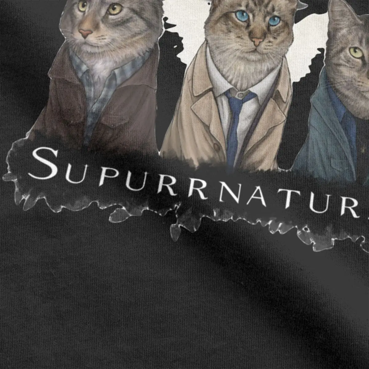 Supurrnatural Supernatural T-Shirt Men Leisure Cotton Tees Round Collar Short Sleeve T Shirt Unique Tops