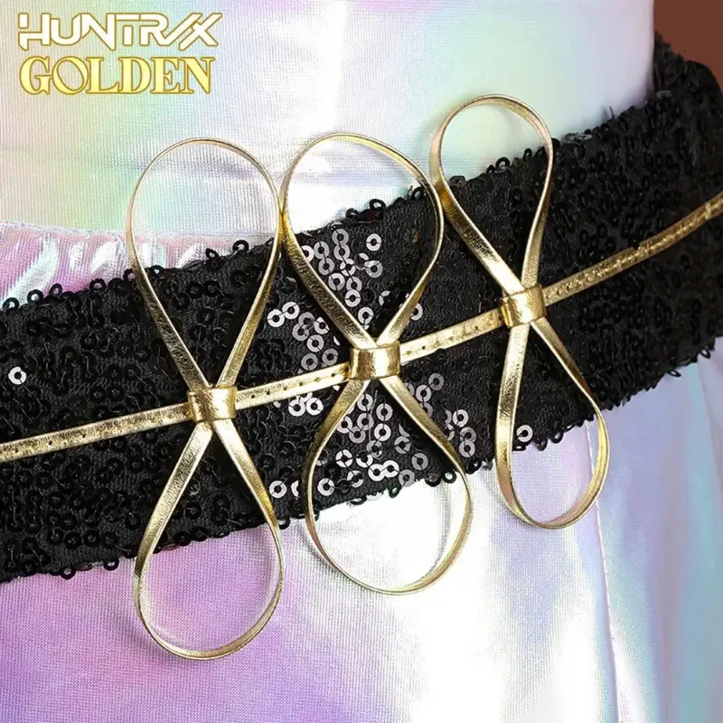 25COSKpop شيطان الصيادين ميرا تأثيري فانتازيا زي شعر مستعار للنساء ملابس فتاة مجموعة المعبود لعب الأدوار ملابس هالوين كرنفال #4