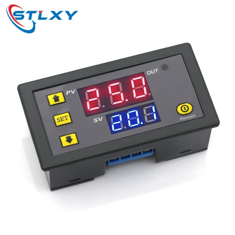 AC 110V 220V DC 12V Digital Time Delay Relay LED Display Cycle Timer ...
