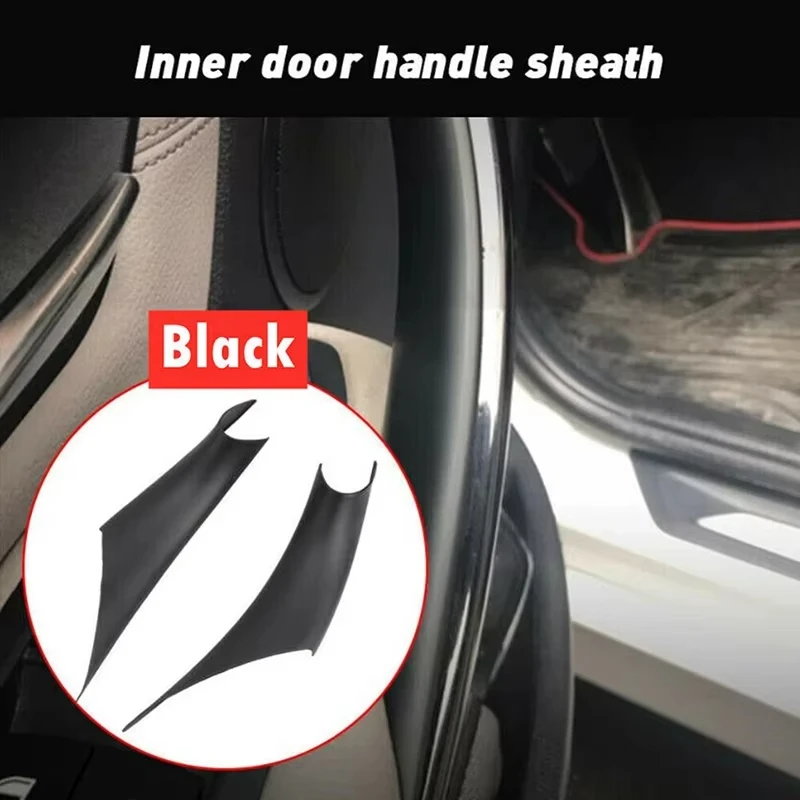 

2X Black Interior Door Handle ABS Trim Protective Cover For BMW F30 F31 F32 F33 F34 F35 F36 F80 F82 M3 M4 3 4 Series 2012-2018