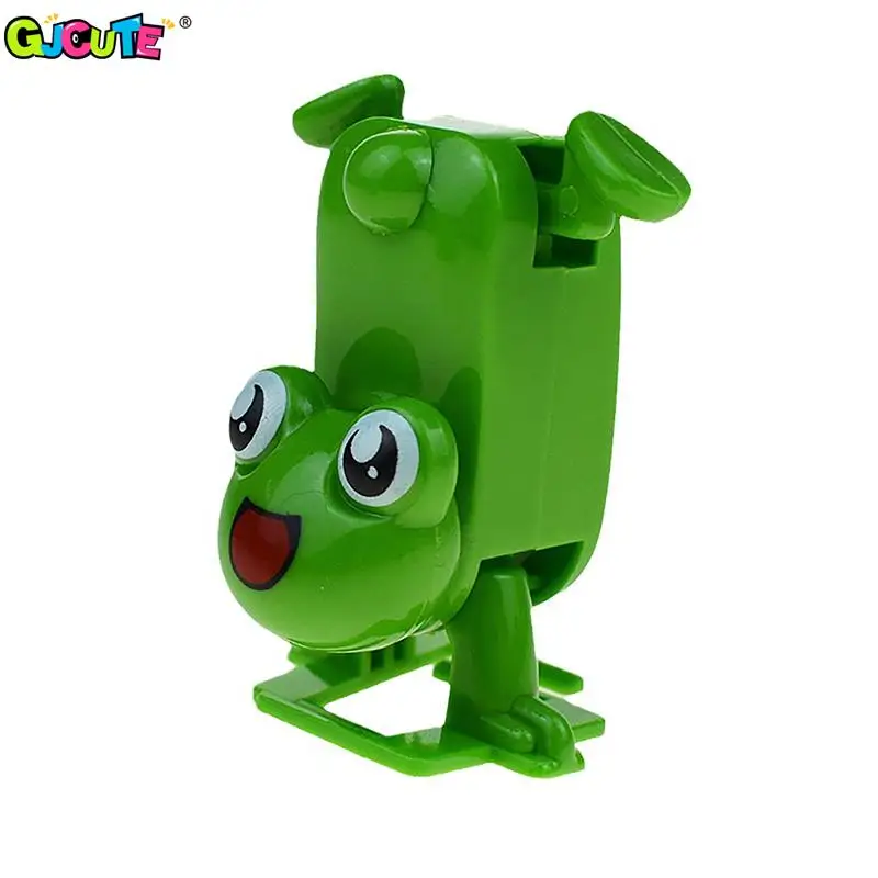 Cute Frog Handstand Walking Clockwork Toy Wind Up Toy Child Interactive Playing Toy For Kid Party Favors