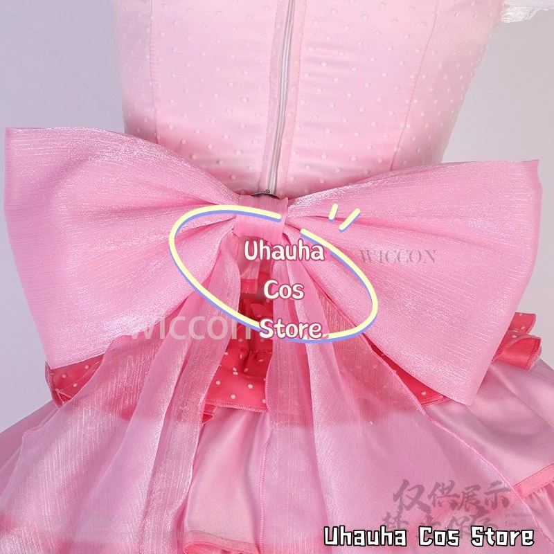 Anime Shugo Chara Cosplay Hinamori Amu Costume Abito rosa Parrucche Lolita Uniforme natalizia di Halloween per ragazze Donna personalizzata