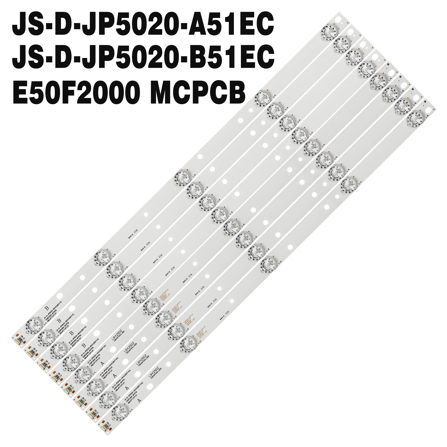 Tira de luces LED de retroiluminación, lámpara para TV de 50 pulgadas, D50-F2000, JS-D-JP5020-A51EC, B51EC, E-50F2000, LED50FHDS, E50F2000, MCPCB, 5 unidades