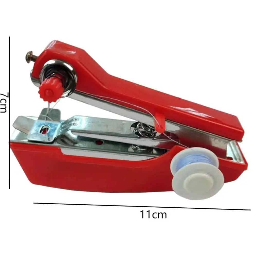 Nieuwe draagbare handmatige naaimachine Eenvoudige bediening Stitch Handig naaistofgereedschap Handbediende mini-DIY-kledinghulpmiddel Beginners