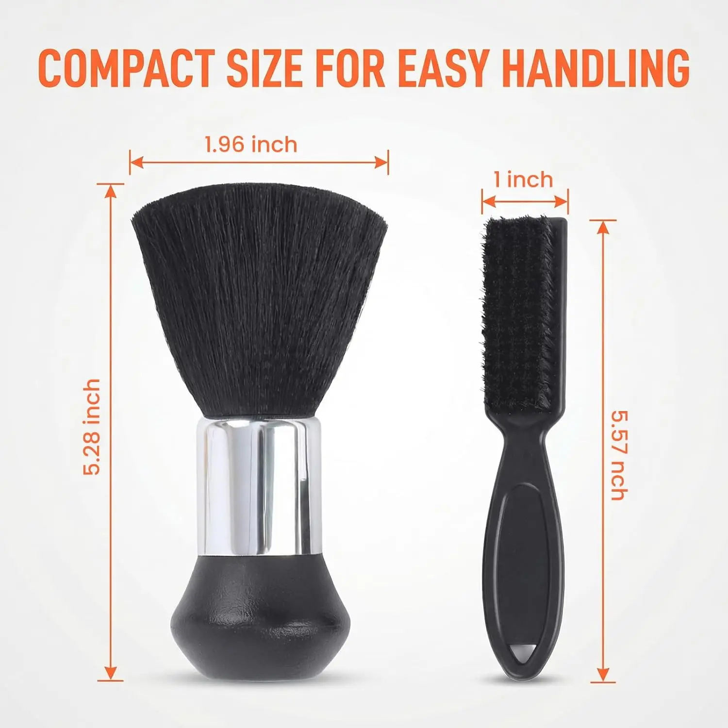 Salon Barber Cloak Set with Adjustable Buckle Neck Dust Removal Brush and Comb Barber Shop Tool,Salon and Home Haircut Use