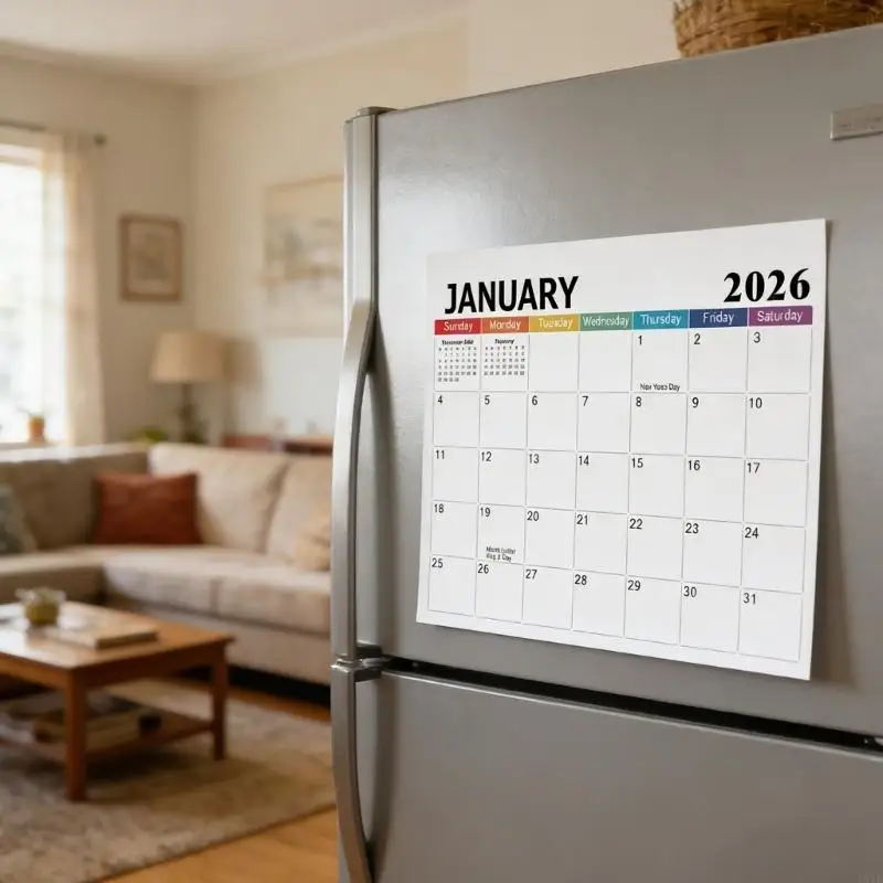 

2026 Wall Planner For English Study Thick Paper Simple Installation Home Office