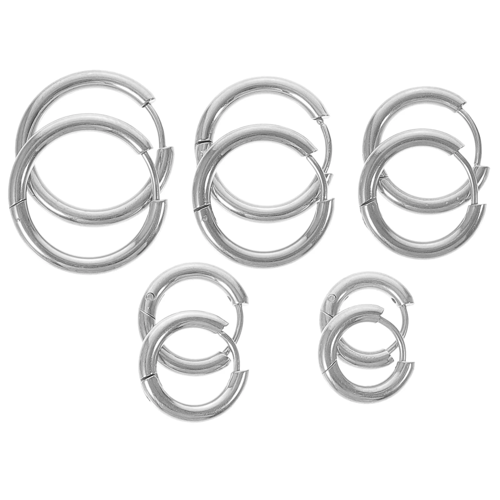 

10Pcs Stainless Steel Hoop Earrings Huggie Small Cartilage Earrings Men Women Party Night Out Cartilage Earring