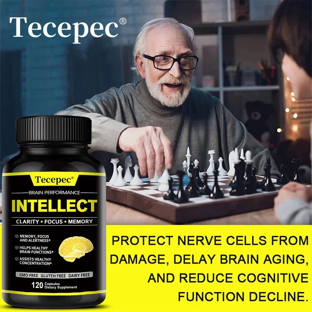 Nootropics - Supports Healthy Brain Function, Improves Memory and Concentration, Helps Combat Mental Dullness and Brain Fog