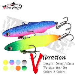 WALK FISH 1PCS Winter Fishing lure Shiriten Baguette 18g 28g Silicone Rattlin Vibs Soft Lure Pesca jig Ice Fishing Spinning lure