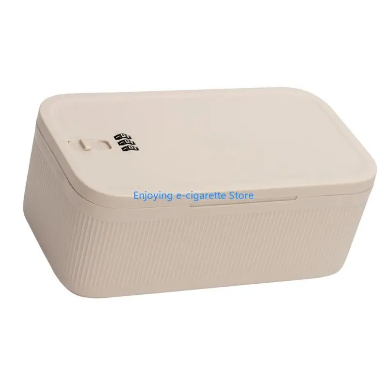 Passwortsperre Kunststoff-Aufbewahrungsbox Feuchtigkeitsbeständiger ABS-Aufbewahrungskoffer für Wertsachen Y4QF – Detail 4