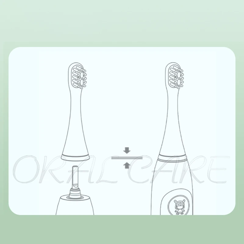 หัวแปรงสีฟันสำหรับเปลี่ยน Xiaomi Mitu 3ชิ้น MES801 C1โซคาส์หัวแปรงสีฟันสำหรับเด็กสูญญากาศพร้อมฝาครอบหัวแปรงอ่อนนุ่ม