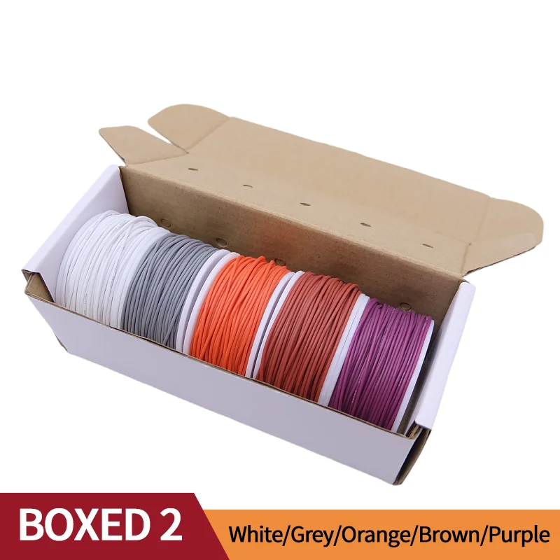 Super Soft Copper Wire Box (5 Colors Mix Kit) Heat Resistant Flexible Silicone 30/28/26/24/22/20AWG Electric Tinned Copper Cable image 3