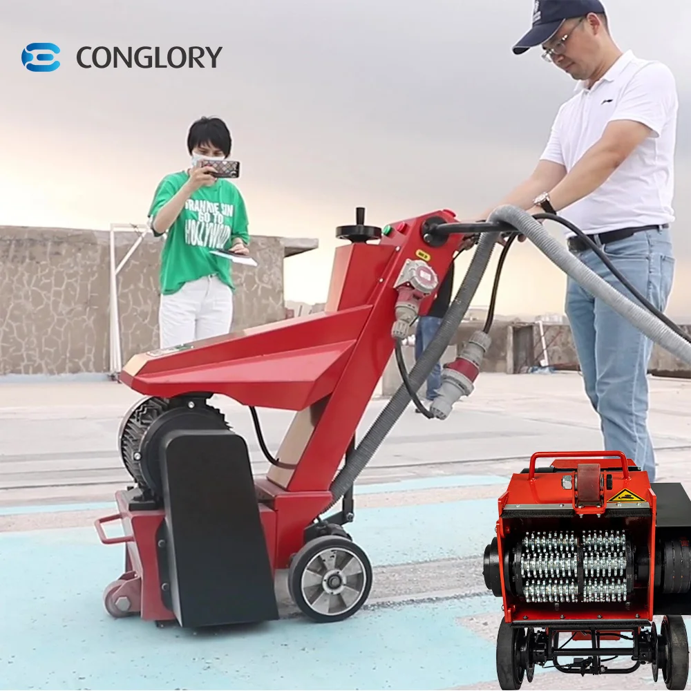 Concrete Surface Epoxy Glue Rubber Thermal Plastic Coating Removes Machine Concrete Floor Scarifier And Shaver