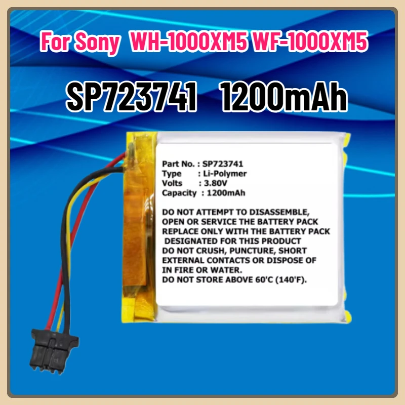 

3.8V 1200mAh SP723741 Battery For Sony SP723741 WH-1000XM5 WF-1000XM5 Battery