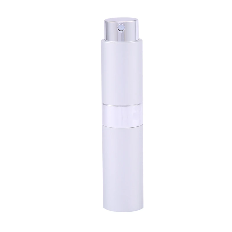 3X 8 Ml Portable Travel Mini Bottle Refillable Empty Perfume Atomizer - Silver