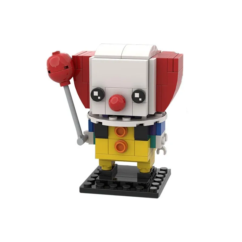 

Horror Movies Series MOC Cartoon Figures Clown Characters Model Assemble Building Blocks Kit DIY Ornaments Kids Toy Gifts