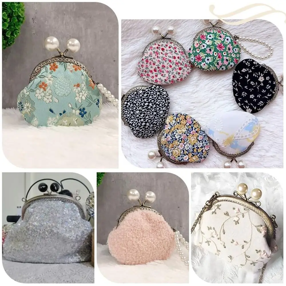 

Mini Metal Purse Frame Kiss Clasp Bag Hardware Candy Color Bag Kiss Clasp Lock Purse Clasp Frame DIY Craft