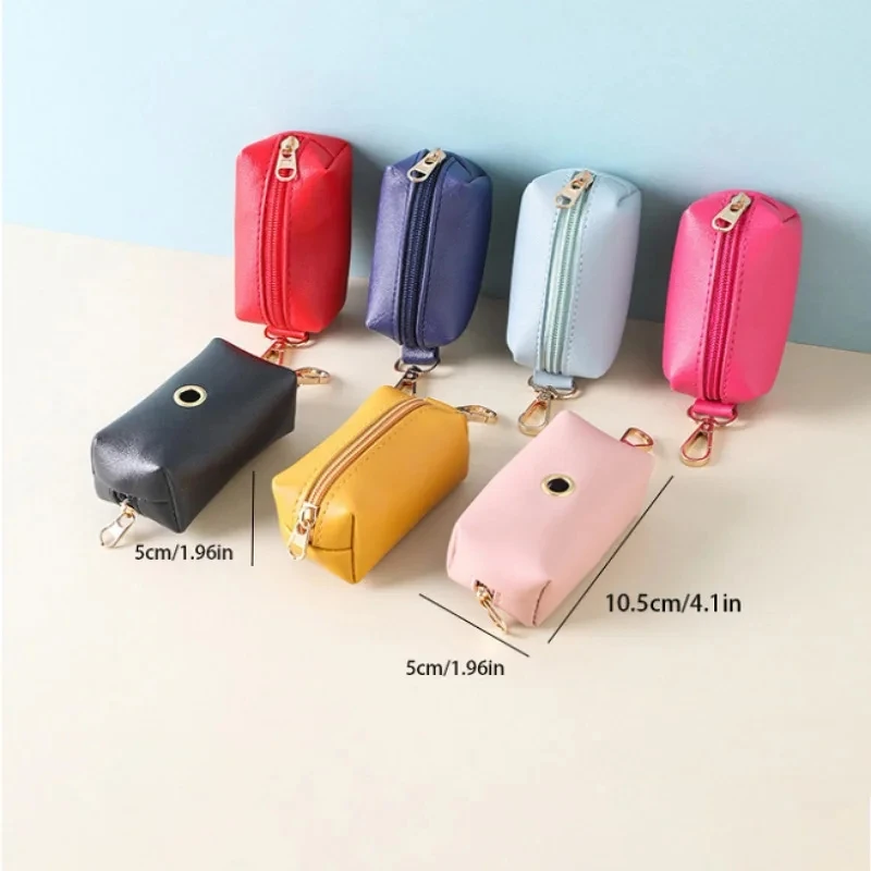Outdoor Portable Pet Dog Dispenser Pickup Bag Can Hang Traction Rope Dog Storage Bag Send A Roll Of Garbage Bags