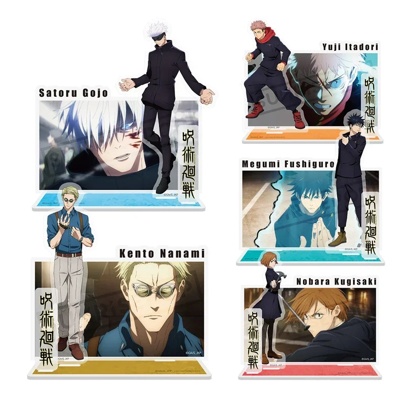 

Anime Game Jujutsu Kaisen Satoru Gojo Itadori Yuji Fushiguro Megumi Nanami Kento Kugisaki Nobara Cosplay Acrylic Standing sign