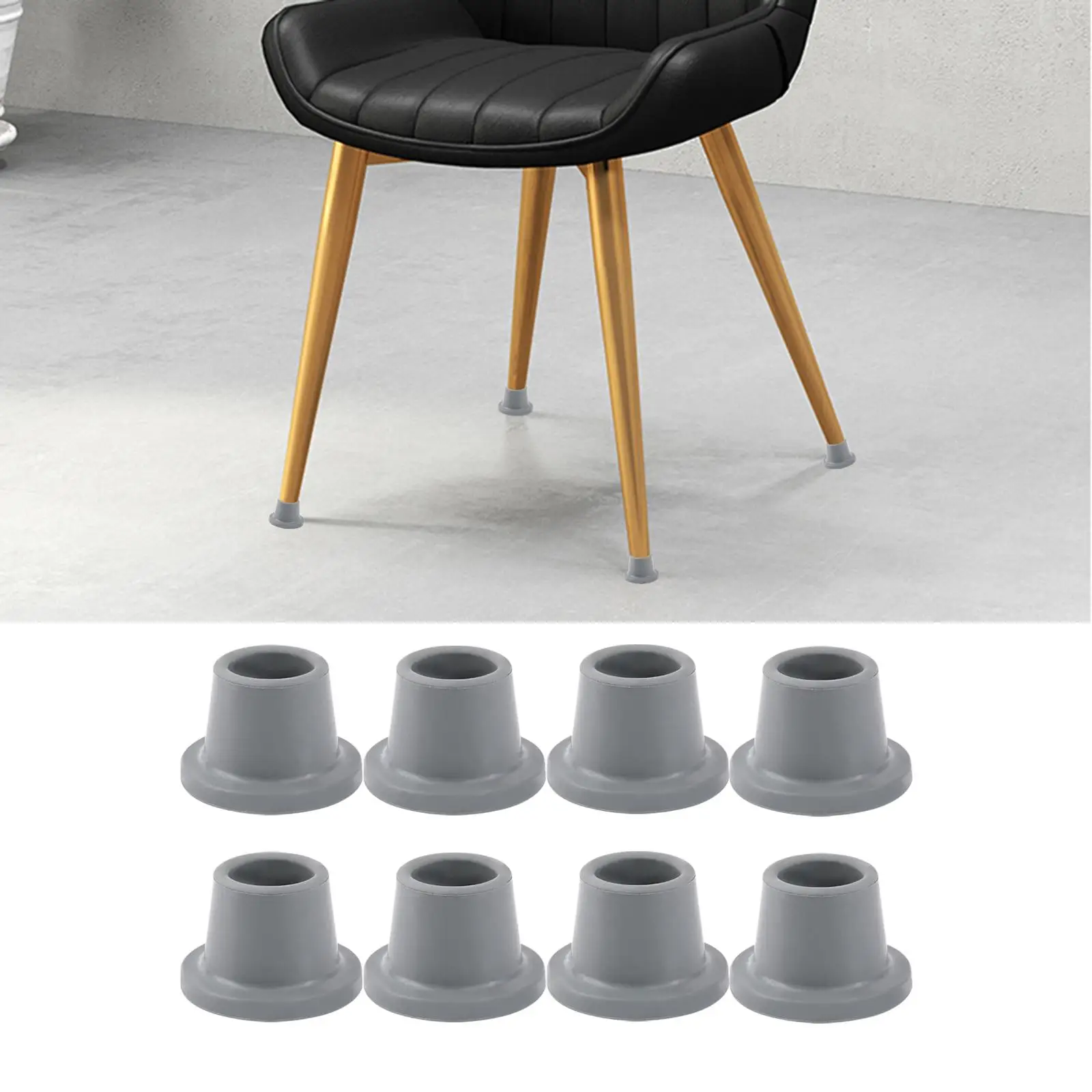

Bath Seat Rubber Feet Replacement Nonslip Tips Large Base Shower Chair Parts for Bathroom Chair Arm