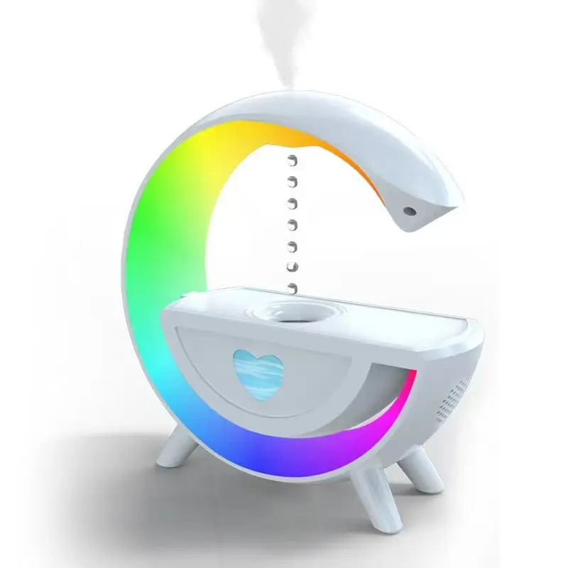 Anti Gravity Levitating Water Spray Humidifier with Bluetooth Speaker and Colorful LED Mood Light
