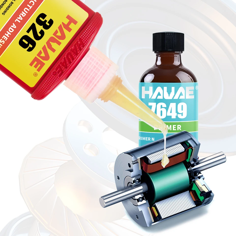 High Viscosity Acrylic Structural Adhesive 326 Magnetic Metal Auto Rearview Mirror Glue 7649 Promoter Accelerator