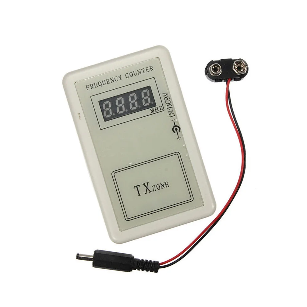 DC7.5-10V Frequency Counter Indicator Detector 250-450MHZ Cymometer Remote Control Transmitter Frequency Meter Scanner Wavemeter