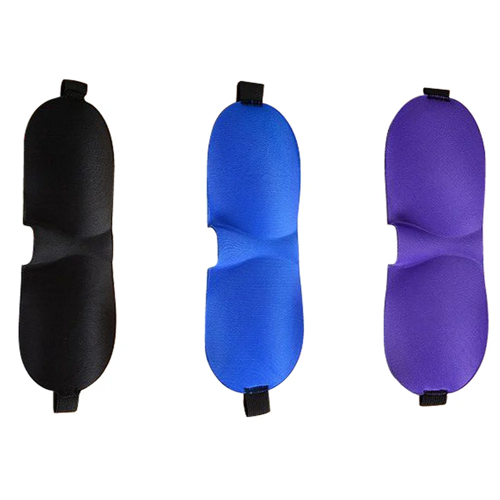 3 قطعة قناع النوم يغطي العين ليلة احيط الغمامة اييشادي لينة مريحة حزام مرن شكل ثلاثية الأبعاد تنفس