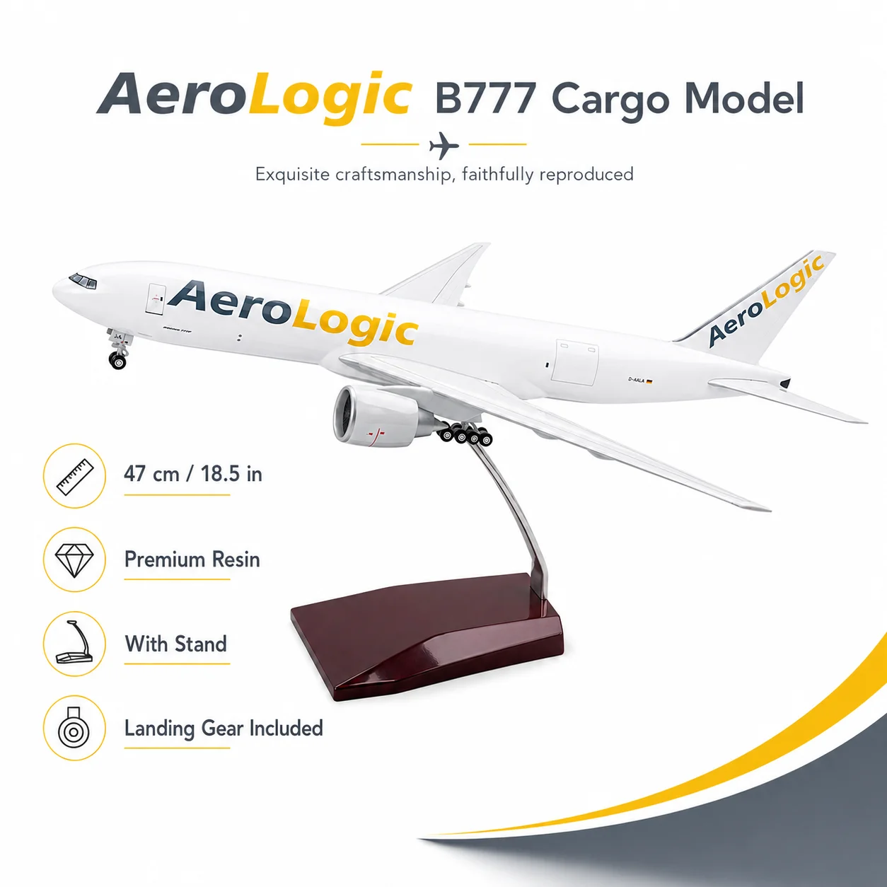 1:130 Scale Jet Aircraft Model B787 New Zealand Airlines Jet 47cm Die-Cast Resin Model with Base and Landing Gear for Collecting