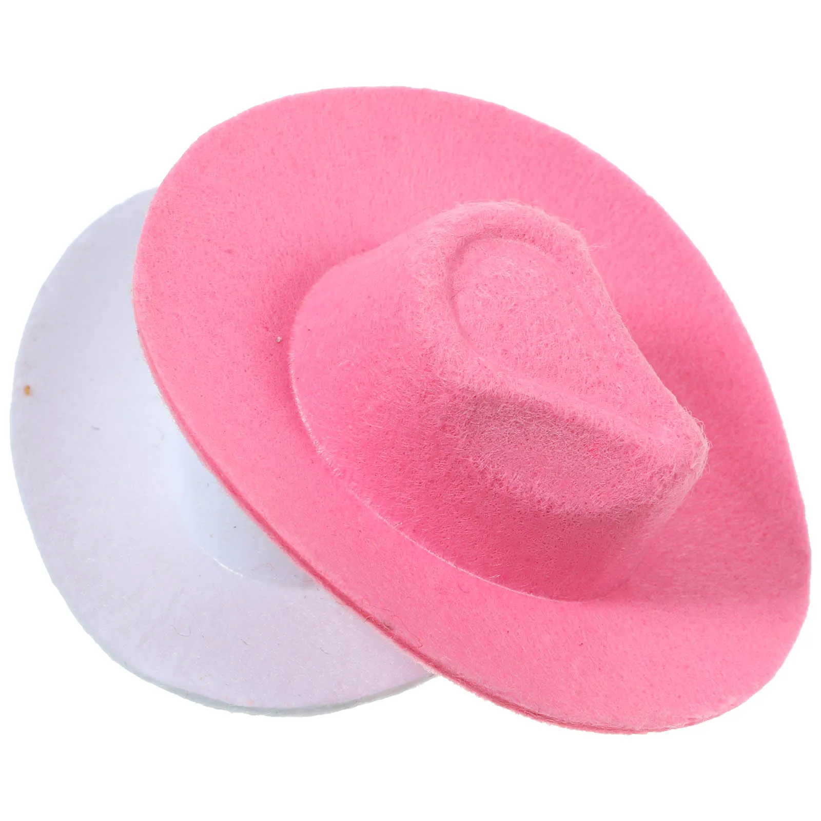

4 Pcs Accessories Mini Cowboy Hat Decoration Non-woven Fabric Western Accessory