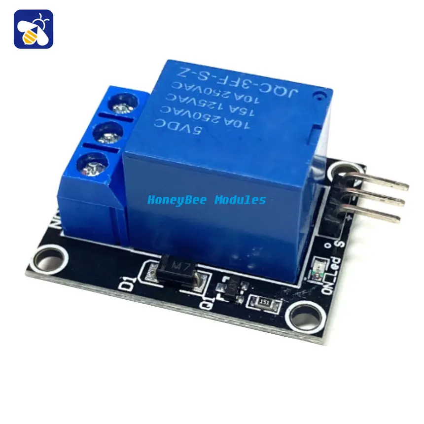 5V Relay Module KY-019 1 Way Relay Expansion Board High Level Trigger Suck Compatible with R3