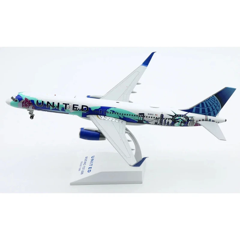 1:200 Diecast Alloy Plane LH2269 United Airlines Boeing B757-200 Aircraft Model N14102 Collection Display Gifts Fans Decoration