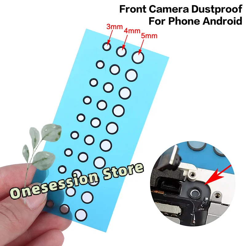 3/4/5mm LCD Camera Dust Seals, 1/3/5 Sheets of Foam Rings for Precise Front Camera Repair & Dustproofing