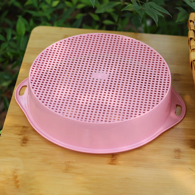 Garden square hole soil sieve plastic sieve 3mm soil sieve home gardening filter soil and stone tool soil particle sieve