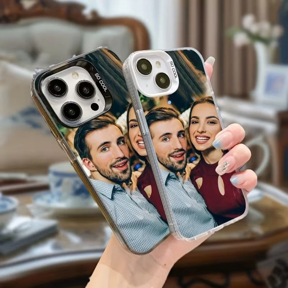 Coque de téléphone IMD personnalisable DIY avec photos de couple, famille, paysage ou animaux pour iPhone 18 17 Air 16 15 14 13 12 Mini 11 Pro Max Plus