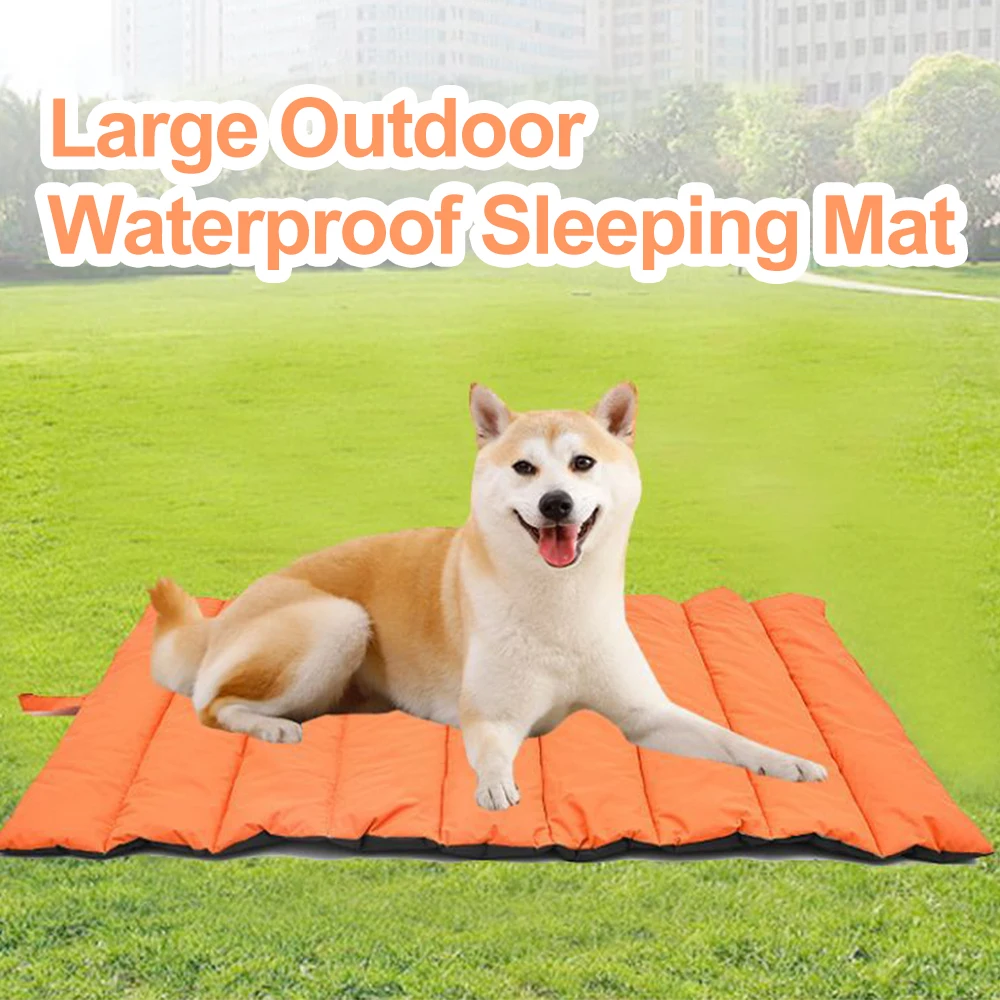 Portable Pet Mat Foldable Pet Supplies Waterproof Dog Beds for with Storage Carry Bag Easy To Clean Kennel Outdoor Camping